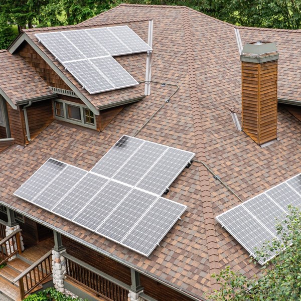 home with updated roofing
