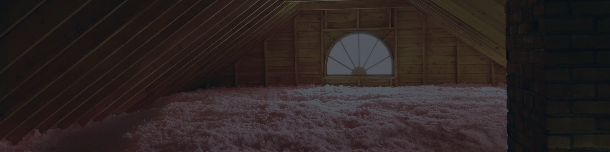 Professionally installed attic insulation