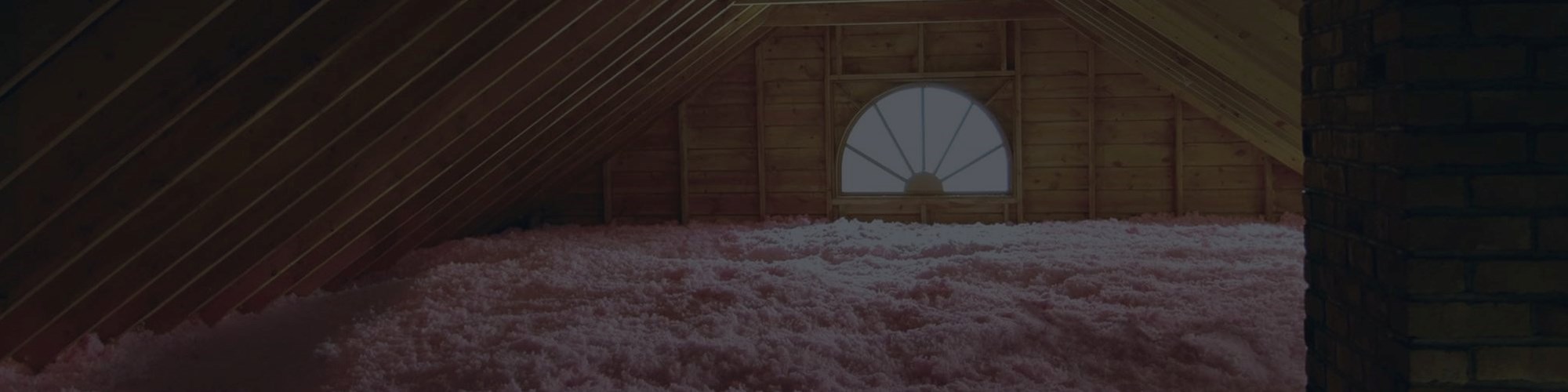 Professionally installed attic insulation