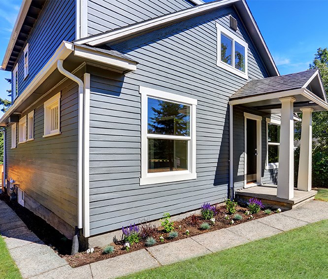 Seattle-area home with gray siding