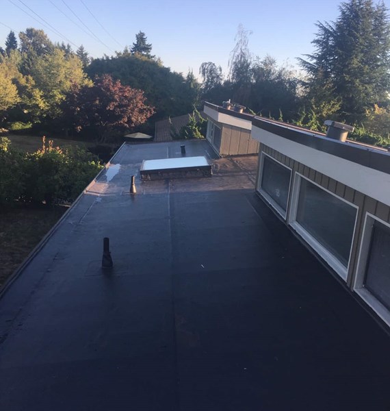 PVC Rofign System on mid century home in Seattle, WA