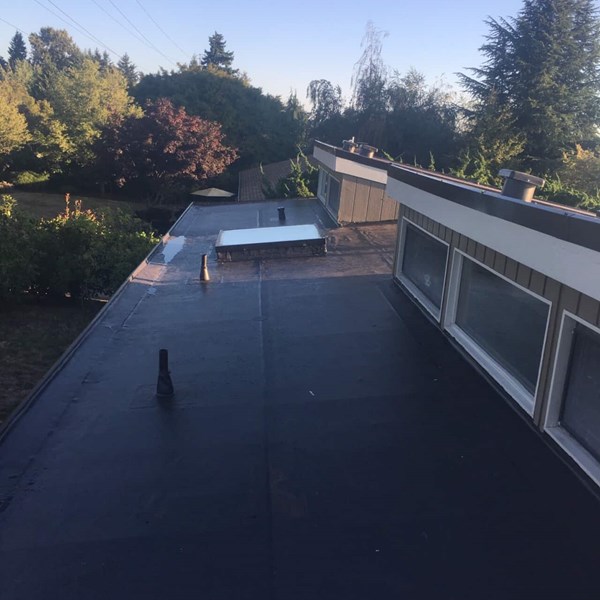 PVC Rofign System on mid century home in Seattle, WA