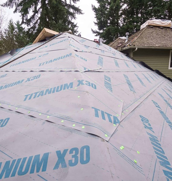 Owens Corning Titanium X-30 Underlayment First Ever Installation Pacific Northwest Washington Valentine Roofing