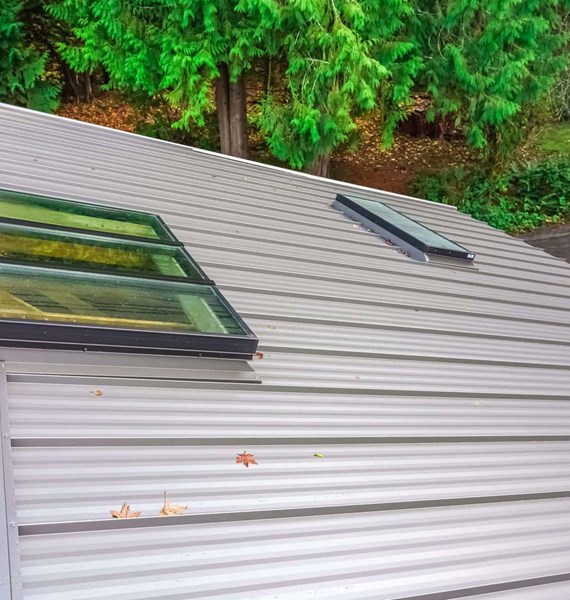 Nu-Ray Panel Metal Roofing System Installed by Valentine Roofing in Washington State