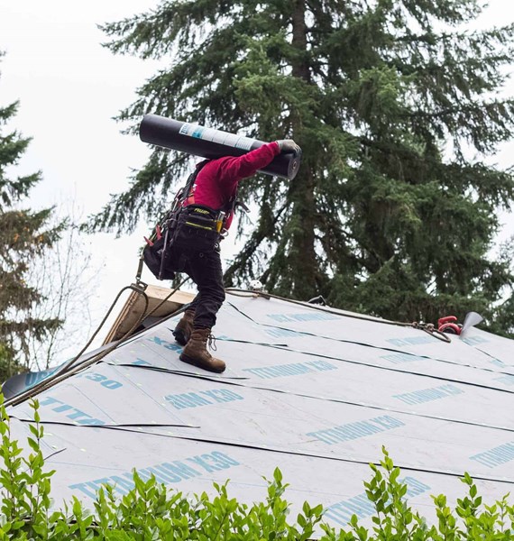 Owens Corning Titanium X-30 Underlayment First Ever Installation Pacific Northwest Washington Valentine Roofing