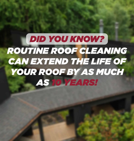 Did you know? Routine roof cleaning can extend the life of your roof by as much as 10 years! FId out the best way to clean your roof and keep it looking great year round.