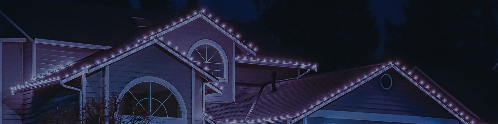 holiday light installation completed by our light installers in Tacoma