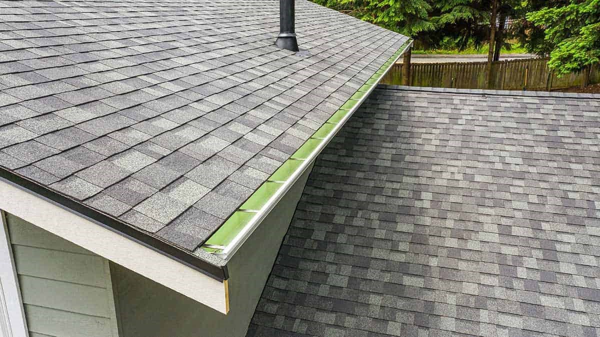 Professional gutter installation on Lake Forest Park Home