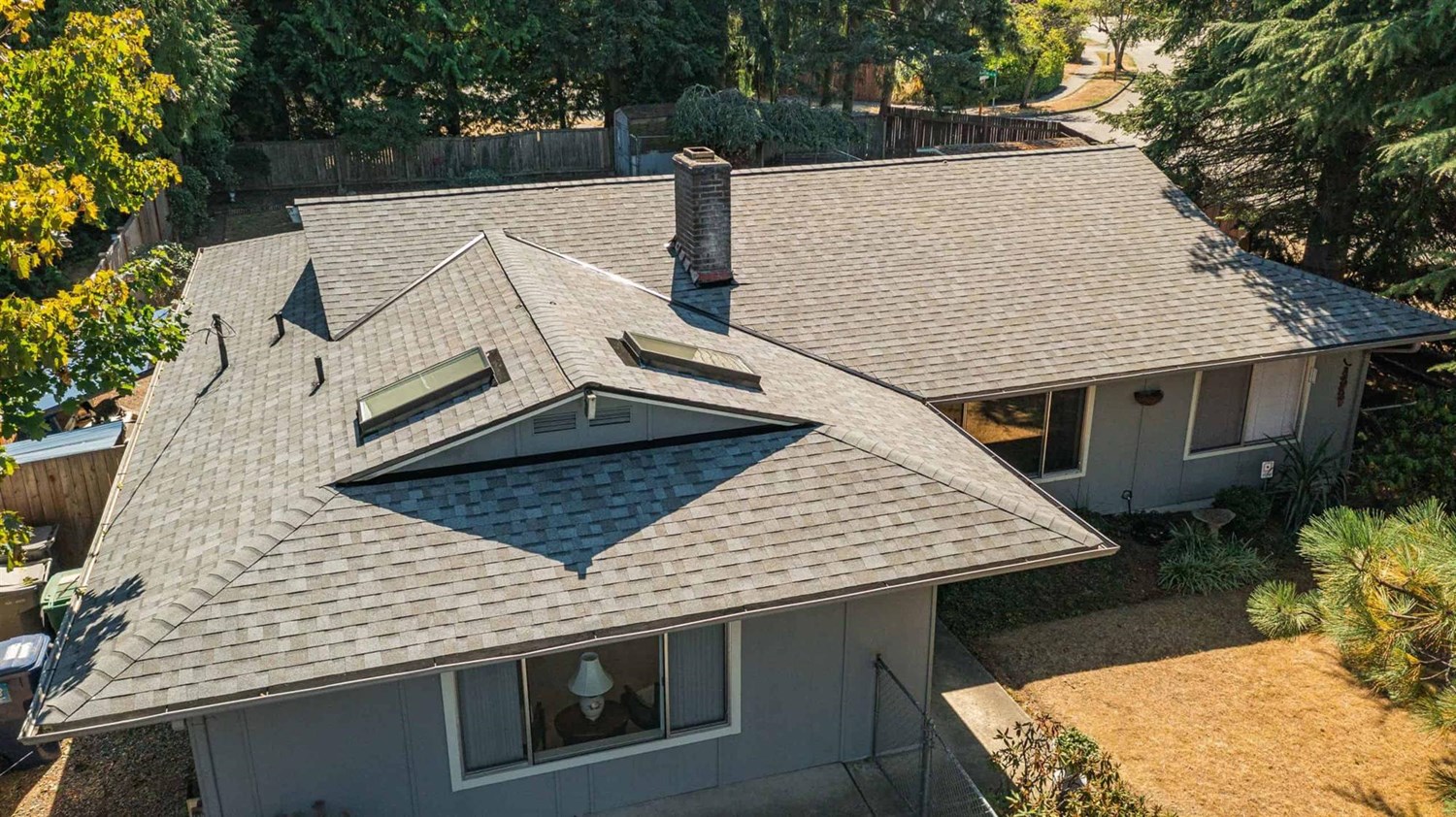Gray duration shingle replacement project in Renton, Washington
