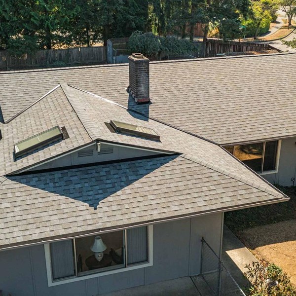 Gray duration shingle replacement project in Renton, Washington