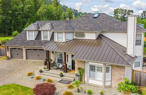 Black designer asphalt shingle replacement in Orting Washington