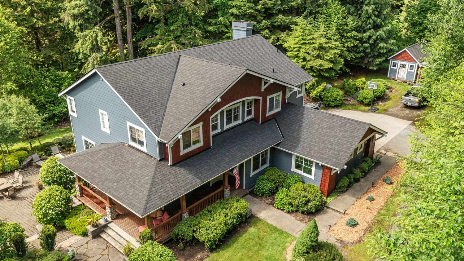Onyx Black Owens Corning Duration Shingle replacement on Issaquah Washington Home