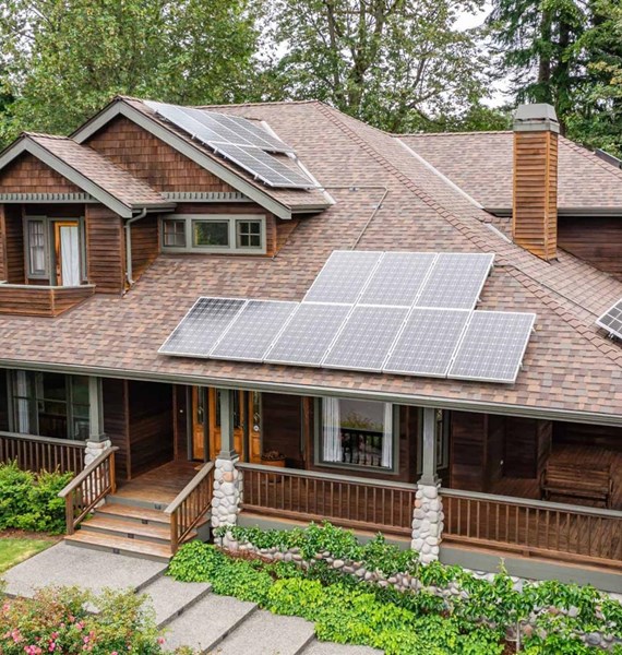 Bainbridge Island Owens Corning Duration Shingle in Teak Color