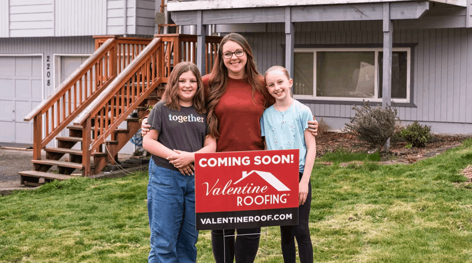 Rachel with her two children
