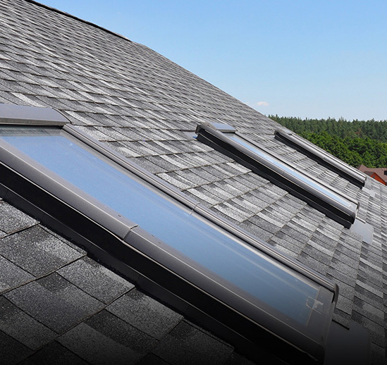 3 new skylights installed on residential roof in Seattle