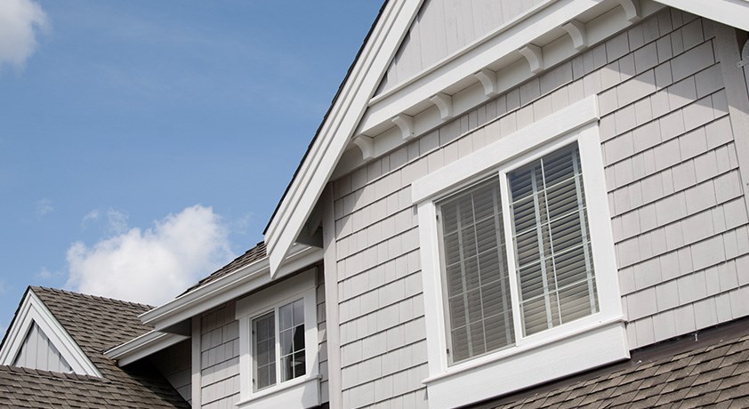 Home with new siding