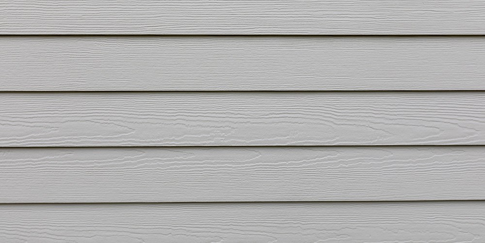 Close-up view of exterior siding