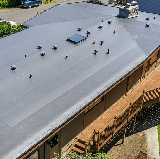 PVC and TPO low-slope roof materials Low Slope Roof Replacement in Washington